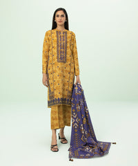 3 Piece - Embroidered Khaddar Suit