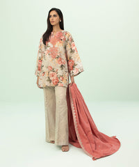 3 Piece - Embroidered Khaddar Suit