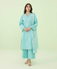 3 Piece - Embroidered Khaddar Suit