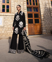 3 Piece - Embroidered Khaddar Suit