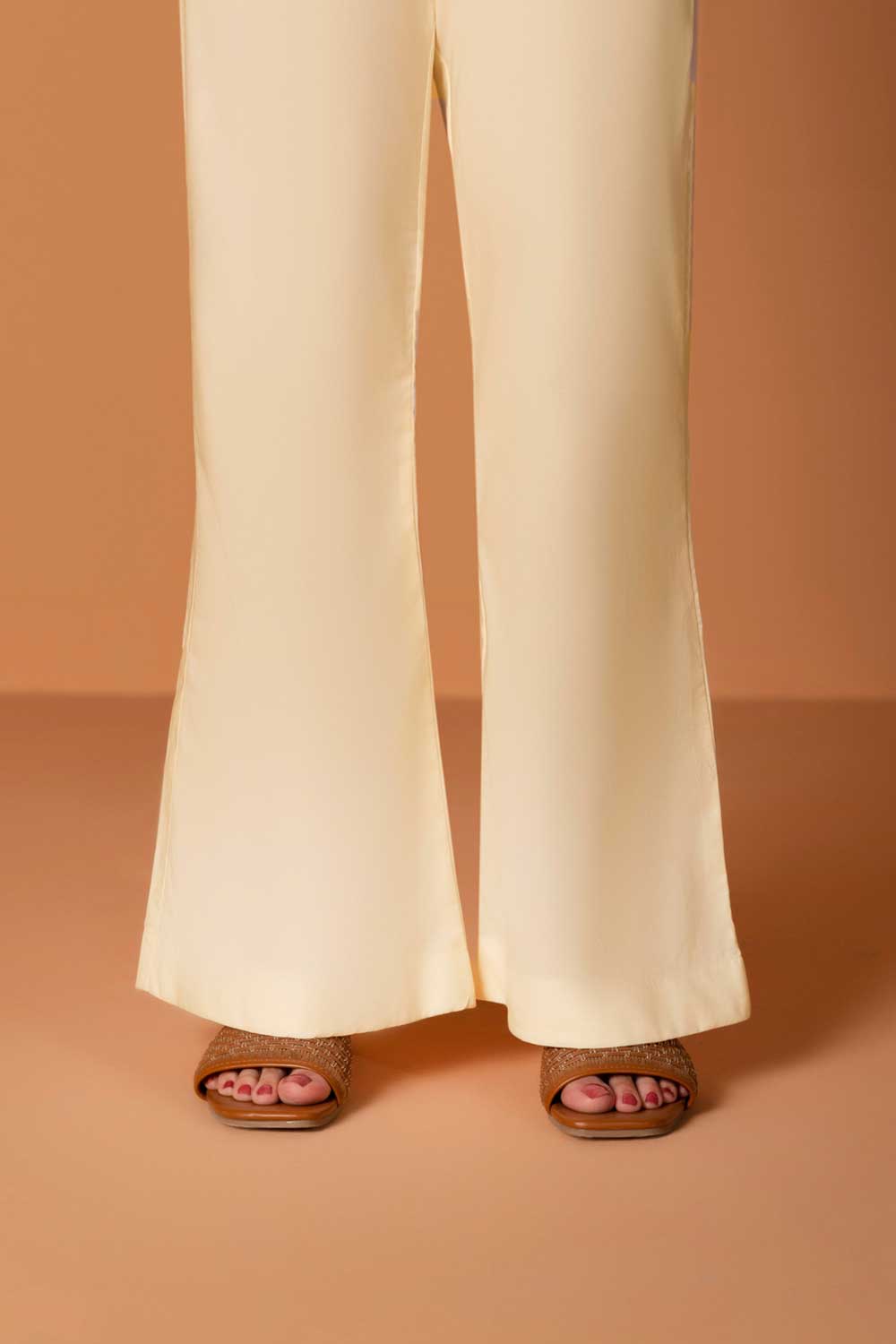 Cambric Boot-cut Pants