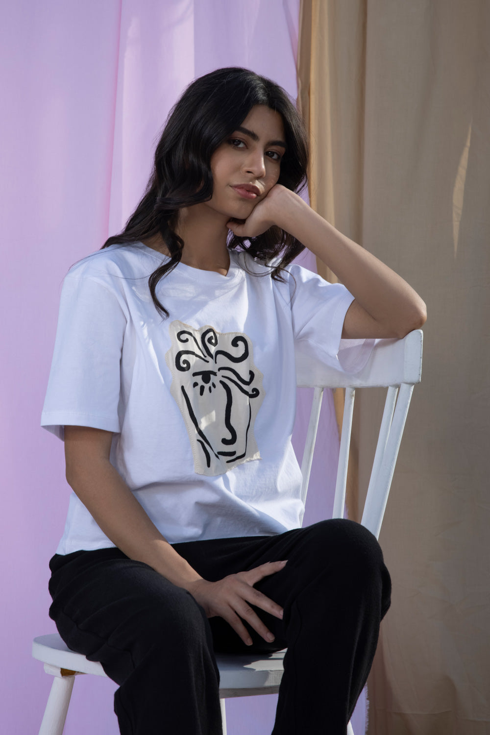 Graphic T-Shirt With Applique Detail